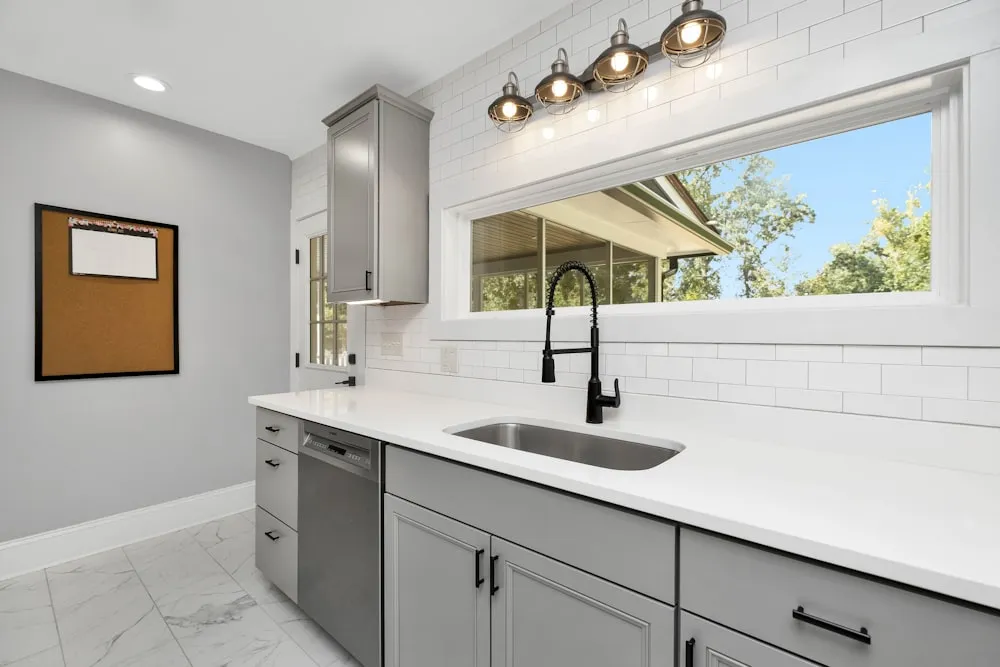 Sparkling kitchen after deep cleaning in Brookline, MA