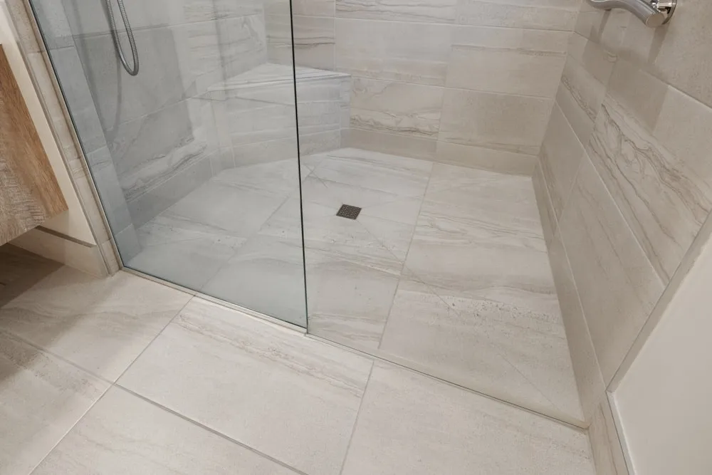 Spotless bathroom with polished fixtures after detailed cleaning in Newton, MA